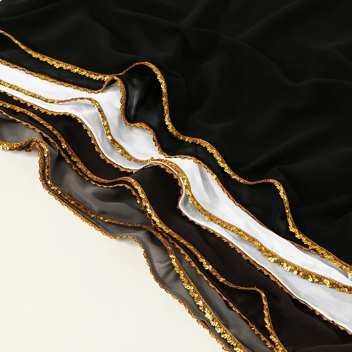 جديد مطرزة الشيفون وشاح طويل للنساء شال الحجاب مسلم الحجاب يلتف عصابات عقال Bufanda Foulard Turbante Mujer