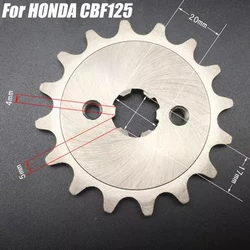 Motorcycle  Front Small Sprocket 15 Teeth 16 17 Teeth Pinion For HONDA CBF125 CB125 CBR125 CBZ125 XR125 XLR125