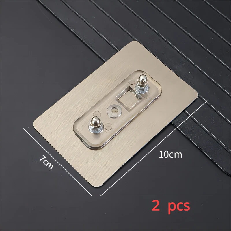 2pcs Non Marking Nails Strong Adhesive Hooks Ceramic Tile Wall Hanging Shelves Wall Nails Non Drilling Screw Stickers