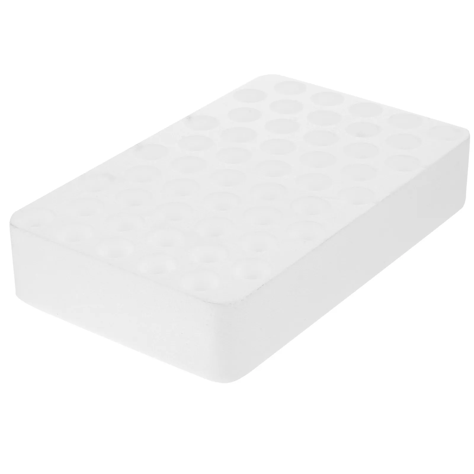 Centrifuge Tube Rack Foam Base 50 Holes Test Tube Holder Sampling Test Tubes Organizer Laboratory Storage Sampling Tubes Rack view 2