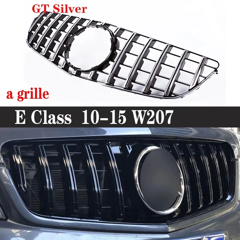 Voor Mercedes Benz E Klasse W207 E260 E300 E350 Gt Stijl Grill Voorbumper Beweging Net Luchtinlaat Grille 2010-2015 Bodykit