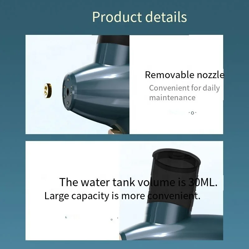 Multi-function Oxygen Injector Red Blue Light Rejuvenation Facial Beauty Sprayer Facial Moisturizing Essence Imported Device