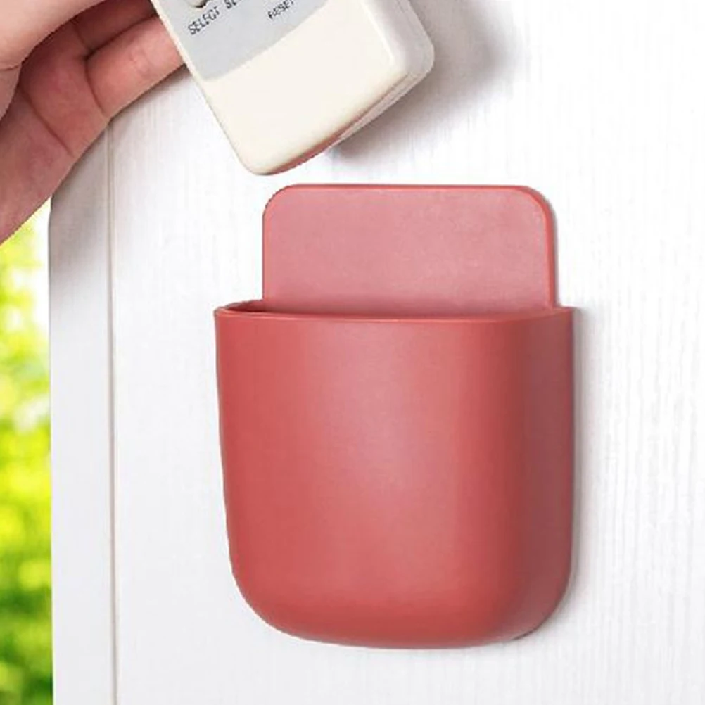 3pcs Wall Mounted Storage Box Cell Phone Charging Rack Organizer Hanging Wall Mount Container for Home Office Bedroom