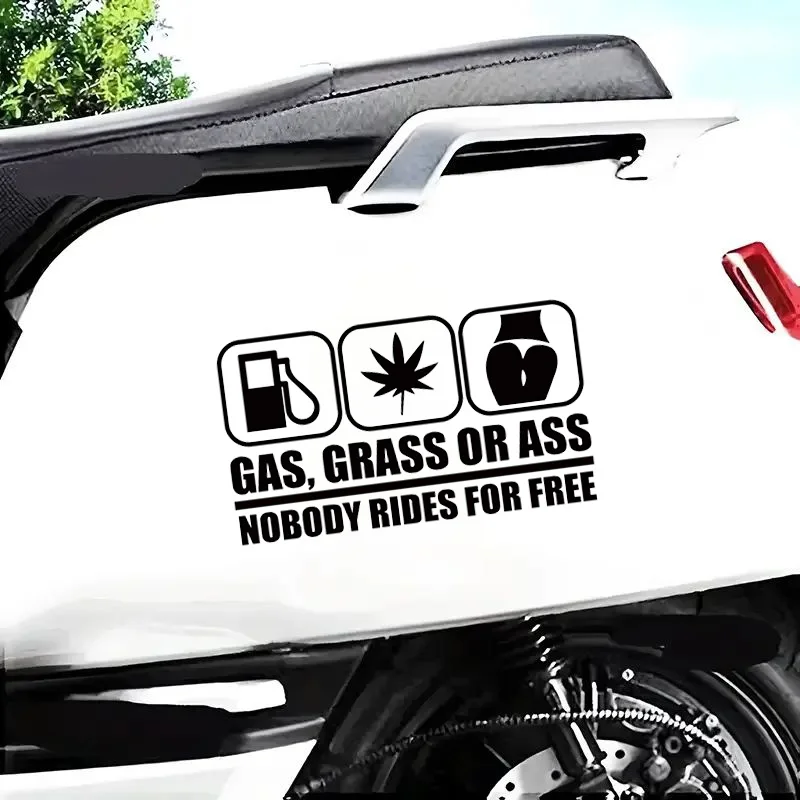 ملصق فينيل لثقافة راكب الدراجة النارية "لا أحد يركبون مجانًا" - ملصق دراجة نارية مقاس 18 × 10 سم للخوذات والسيارات والشاحنات