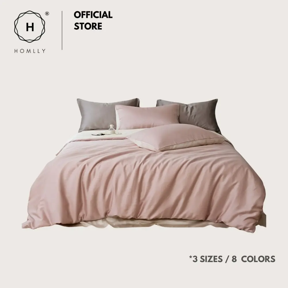 Homlly Jongii Tencel Cover Pillow Case Bedding Set (3/4pcs)  bed cover