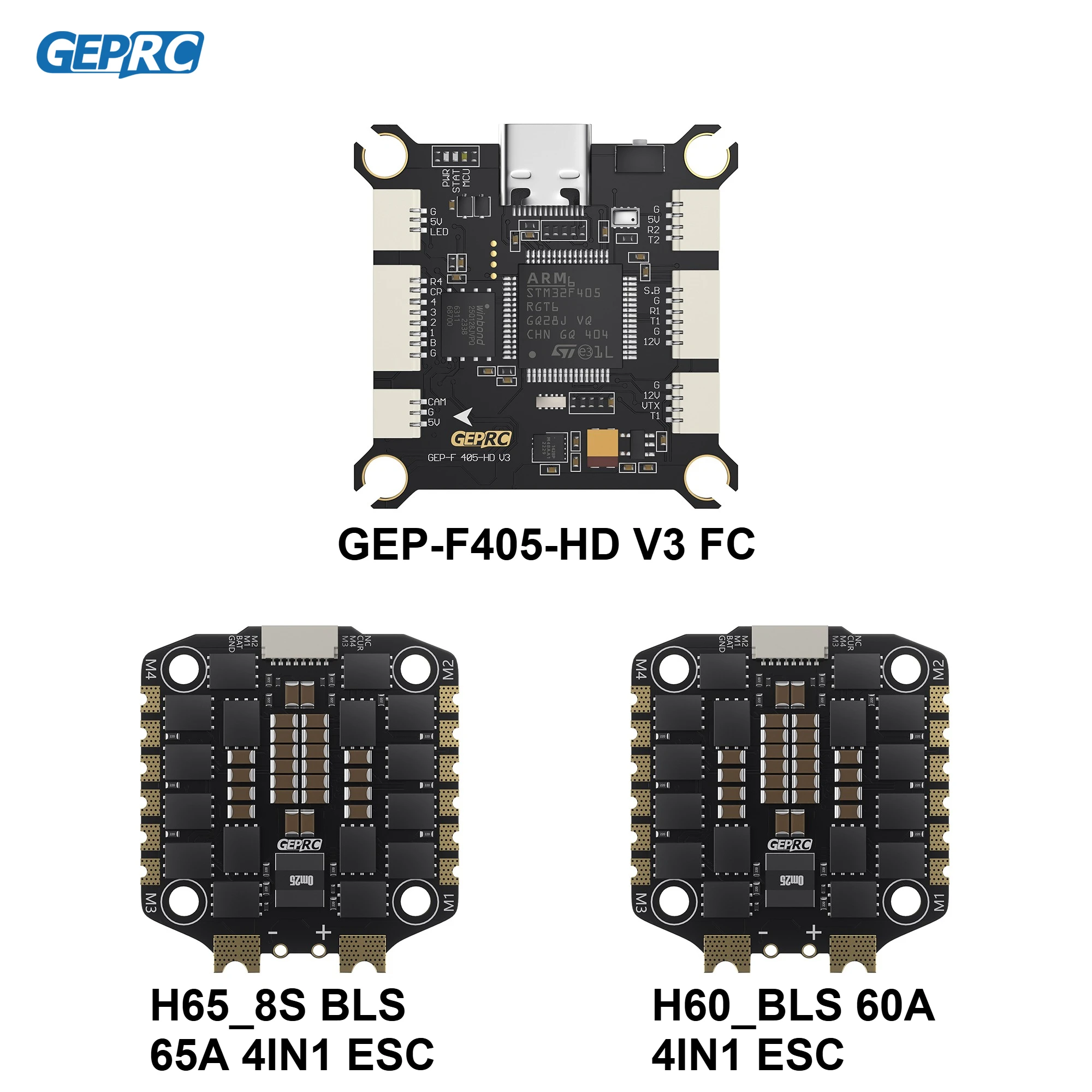 

Контроллер полета GEPRC TAKER F405 HD V3 65A 60A 4IN1 ESC 42688-P Gyro Data Analyze Record Flight Barometer Racing FPV Drone