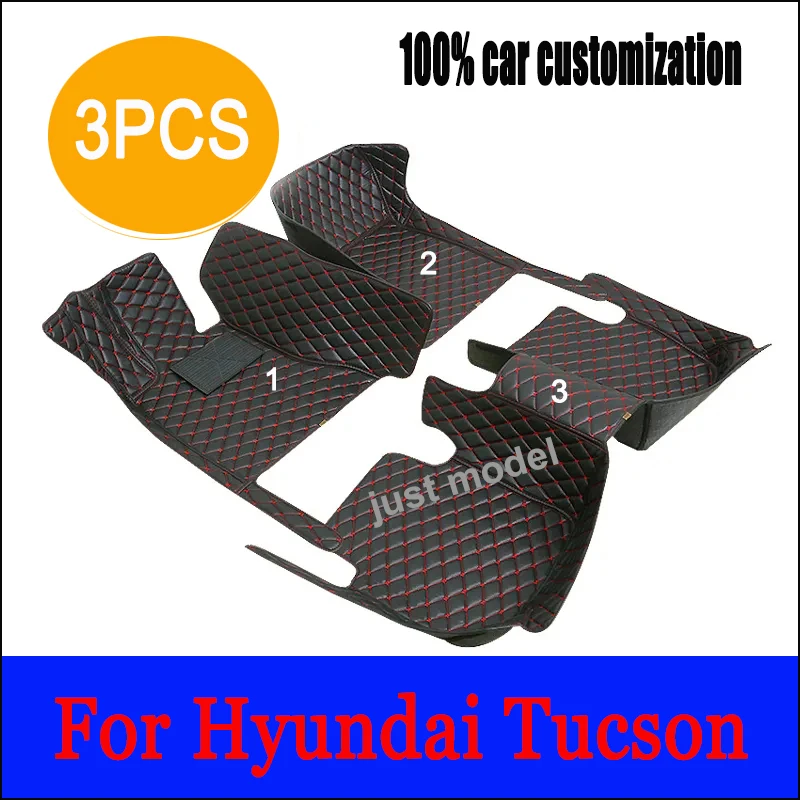 

Автомобильные коврики для Hyundai Tucson 2015 2016 2017 2018, изготовленные на заказ автомобильные подушечки для ног, автомобильный ковер