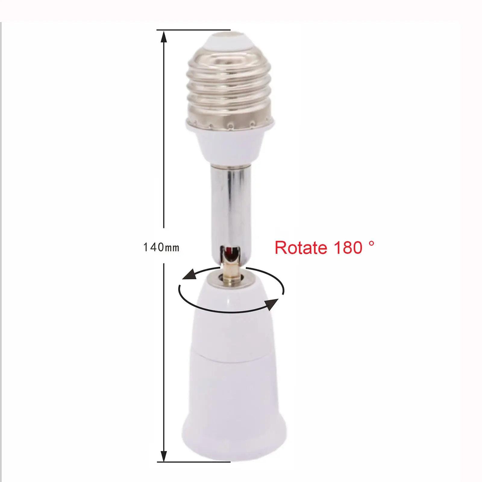 Przedłużacz B22 do E27 Adapter gniazda żarówki LED