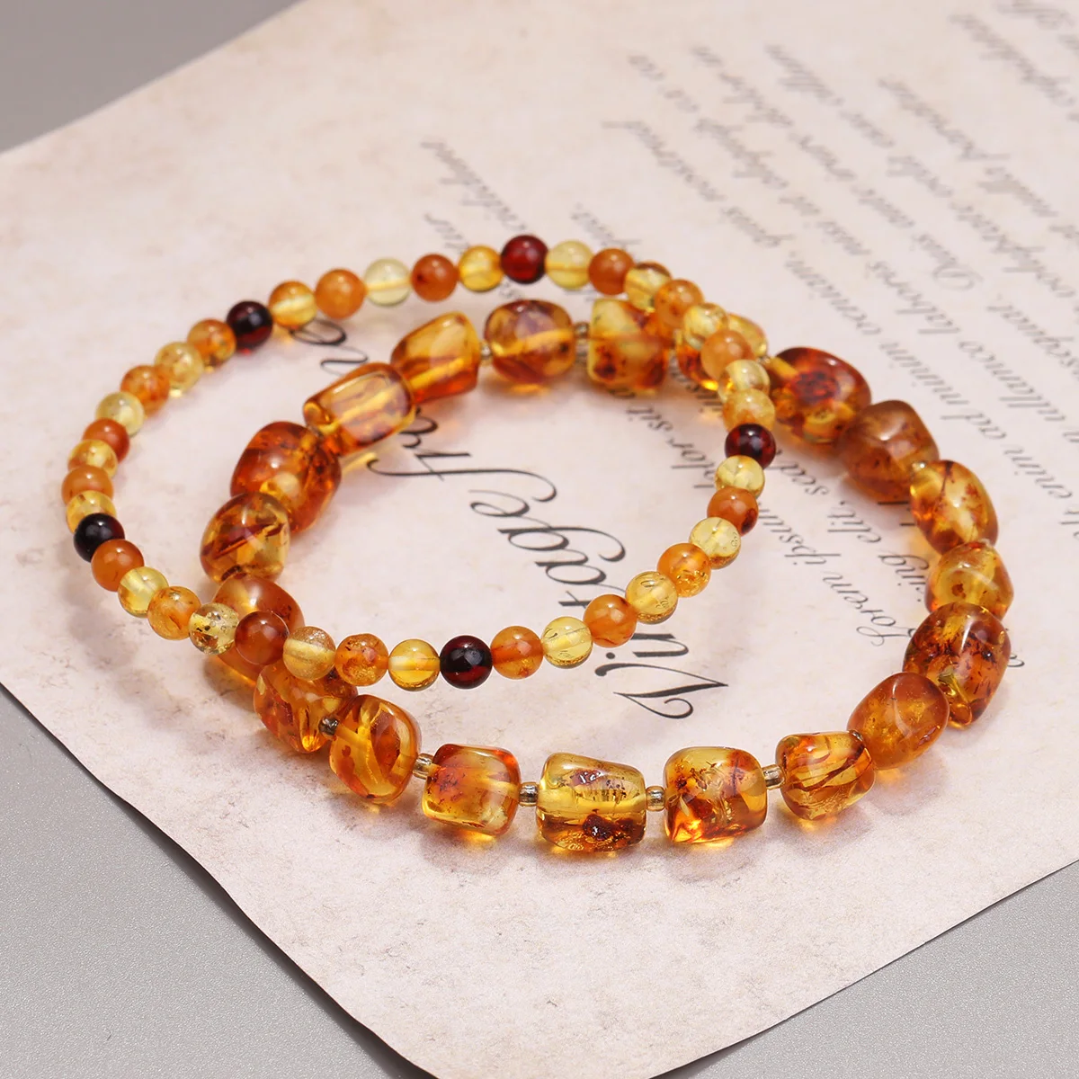 

High quality Natural Amber Beeswax Bracelet men women Original Handmade Fashionable Healing Yellow Amber Jewelry Wholesale