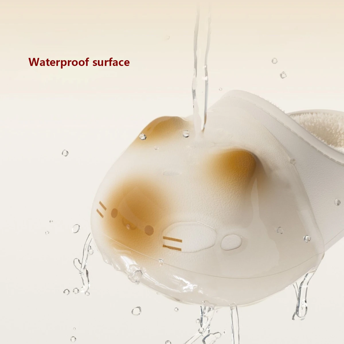 العلامة التجارية الفاخرة متعة تصميم هريرة أحذية للنساء 2025 جديد مقاوم للماء القط نِعال من الفراء المنزل قباقيب البغل المسطحة مع قاع باو باتن #4