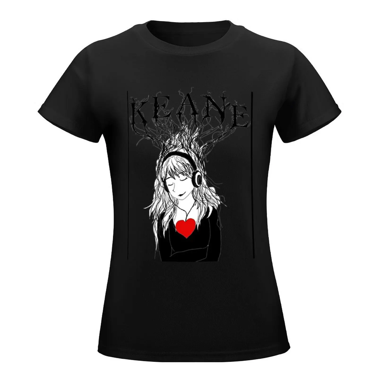 Wymarzone drzewo Keane T-Shirt koszulka bluzka w rozmiarze plus size kobiece śmieszne bluzka damska mody 2024