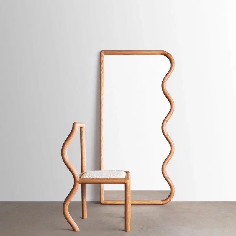 Korean Style European Mirror Aesthetic Design Frame Vintage Funky Mirror Minimalist Decoration Design Espelhos Home Decorations