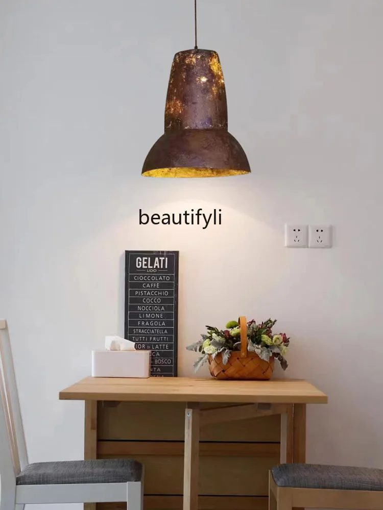 Retro Chamber Escape Script Decorative Lighting Iron Rust Color Dining Lamp Zhongshan Lamps