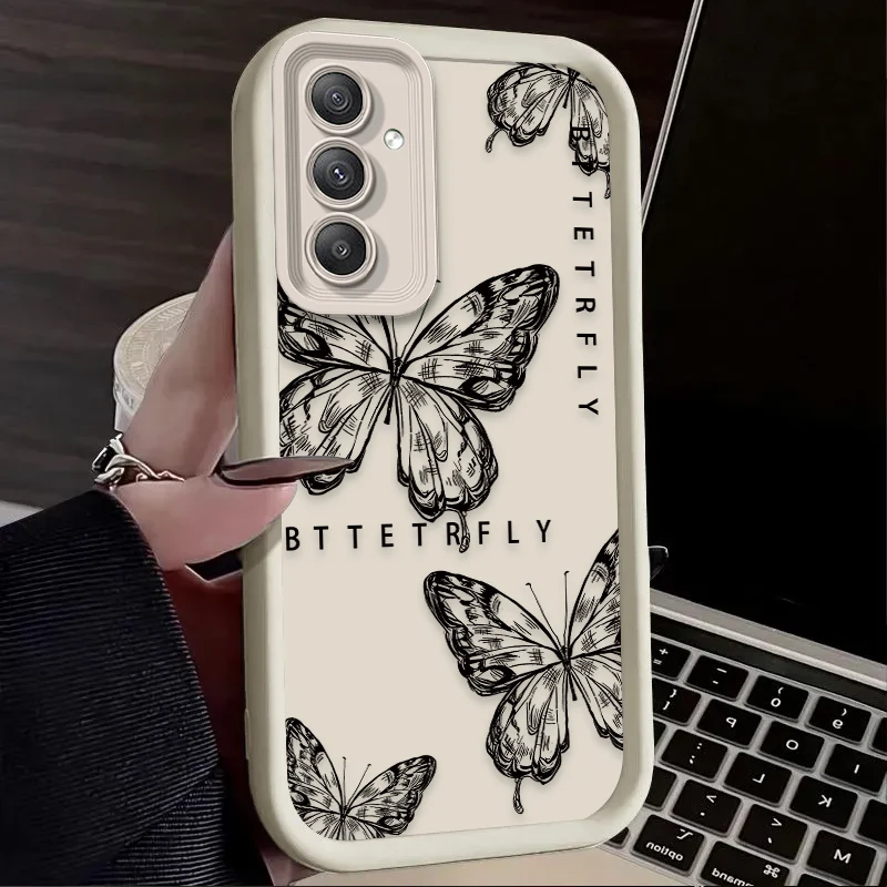 Pink Butterfly Aesthetic Case for Samsung Galaxy A54 A05 A05S A34 A24 A14 A53 A33 A23 A13 A52 A52S A32 A22 A12 A71 A51 A31 A50