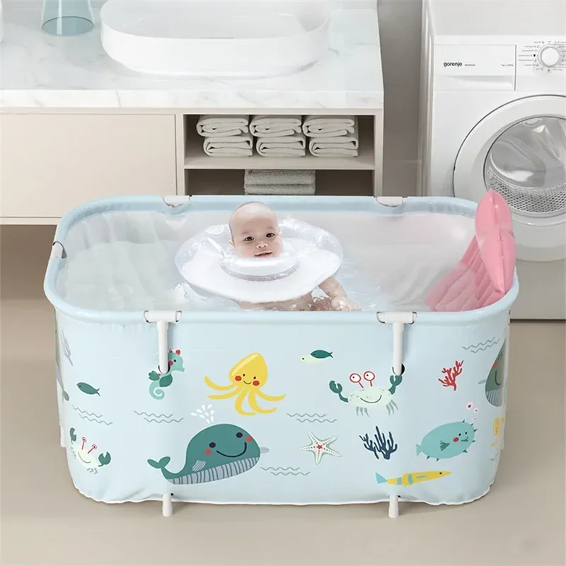 

Портативная складная ванна для взрослых, ведро для ванны, корпус для биде, детская большая вместимость, складная ванна для горячей и холодной воды, бочка для спа-ванны