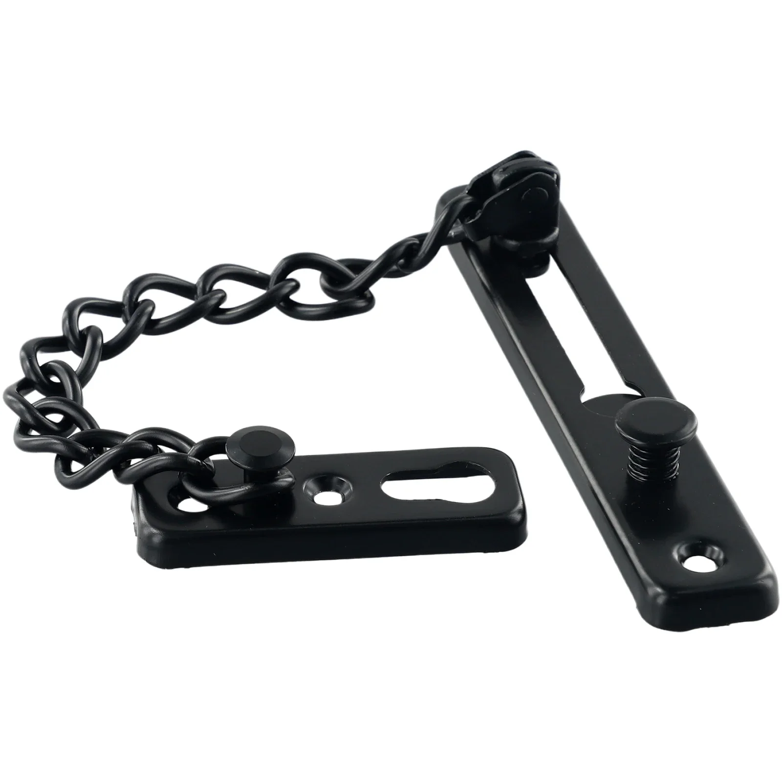 ~ 1 pieza de puerta, 1 cadena, 1 pestillo, 1 perno, 1 restaurador, 1 seguridad, 1 cerradura de guardia, captura deslizante, cadena de puerta de seguridad para el hogar de acero inoxidable
