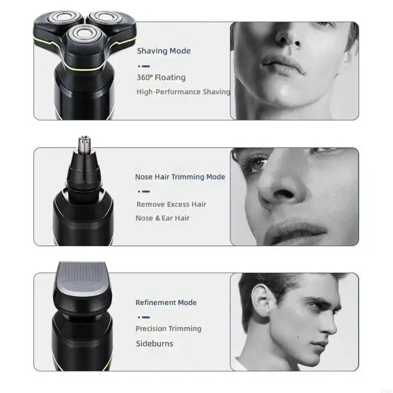 F92F Men Grooming Rechargeable Electric Nose Hair Trimmer Beard Shaver Enduring