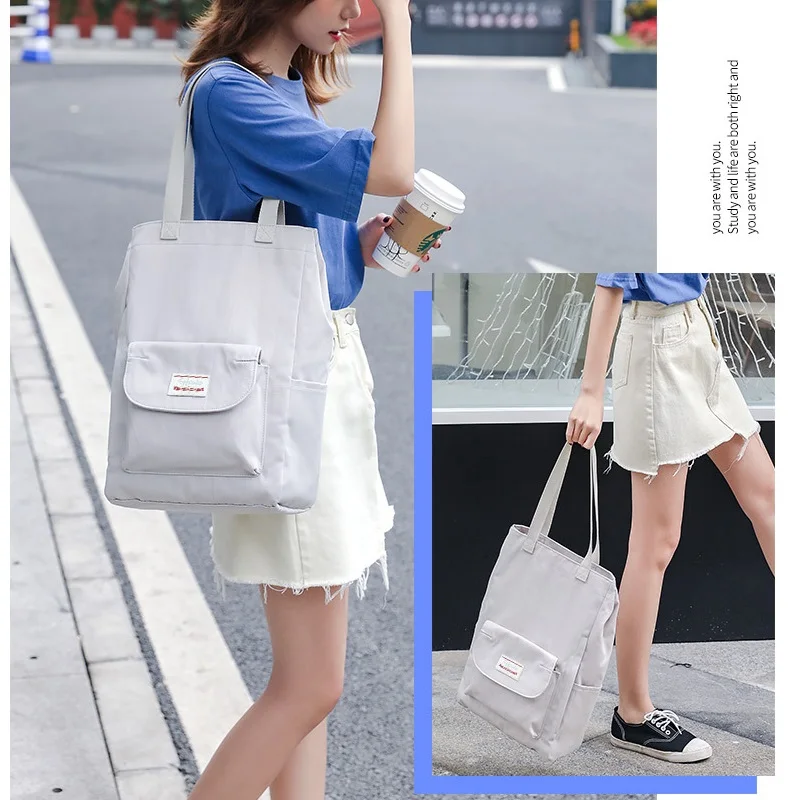 Waterproof Stylish Laptop Backpack women 13 13.3 14 15 15.6 inch Korean Fashion Oxford Canvas USB College Back pack bag female