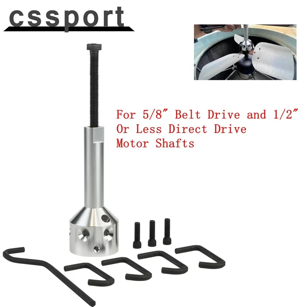 

Для ременного привода 5/8 дюйма и 1/2 дюйма или меньше валов двигателя с прямым приводом, стальная ступица, лопасть вентилятора, набор инструментов для снятия съемника колес