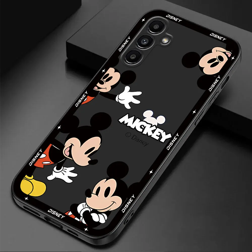 Casing pelindung Mouse Disney Mickey Minnie, casing pelindung ponsel untuk Samsung Galaxy A50 A03 Core A20e A01 A40 A02s A71 A05 A05s A30 A02 A31 A04 A41 A04s