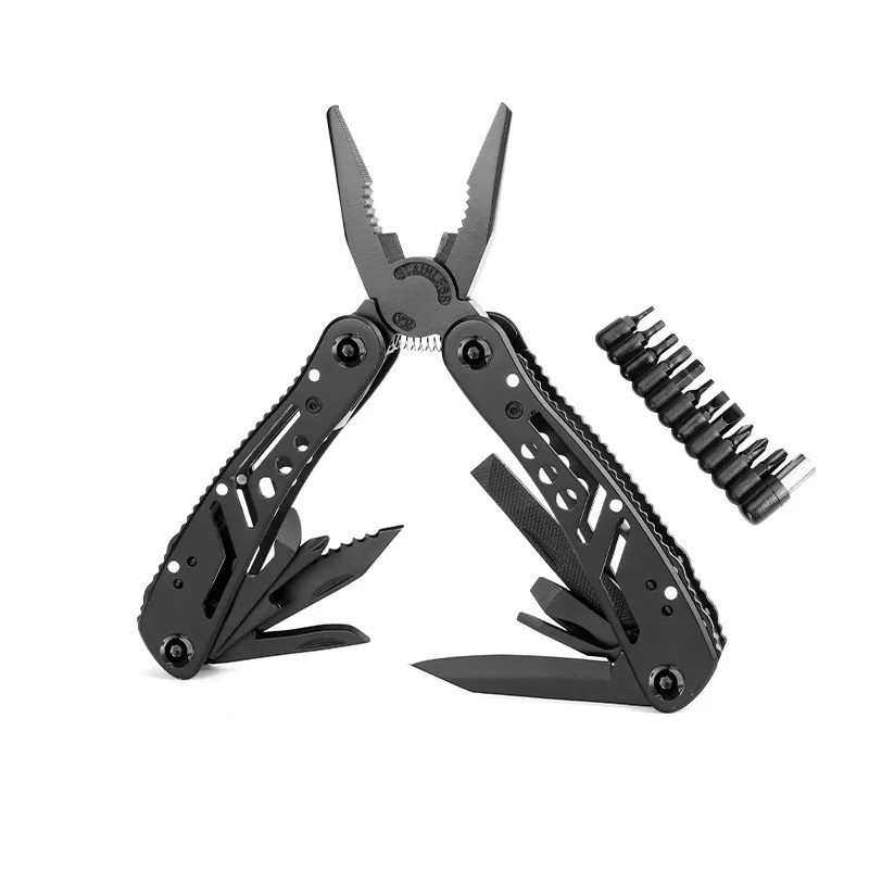 Diagonal Pliers Hardware Wire Cutters Multifunctional Pliers Pocket Knife Set 24-in-1 Camping Tool Anti Slip Durable Repair Tool