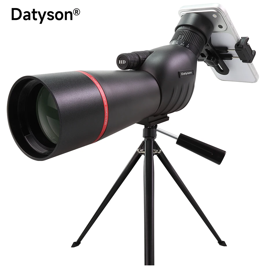 Datyson 15-45x60 Angled Spotting Scope – BAK4-Prisma FMC grünbeschichtetes Monokular-Teleskop für Vogelbeobachtung & Zielschießen – Detail 13