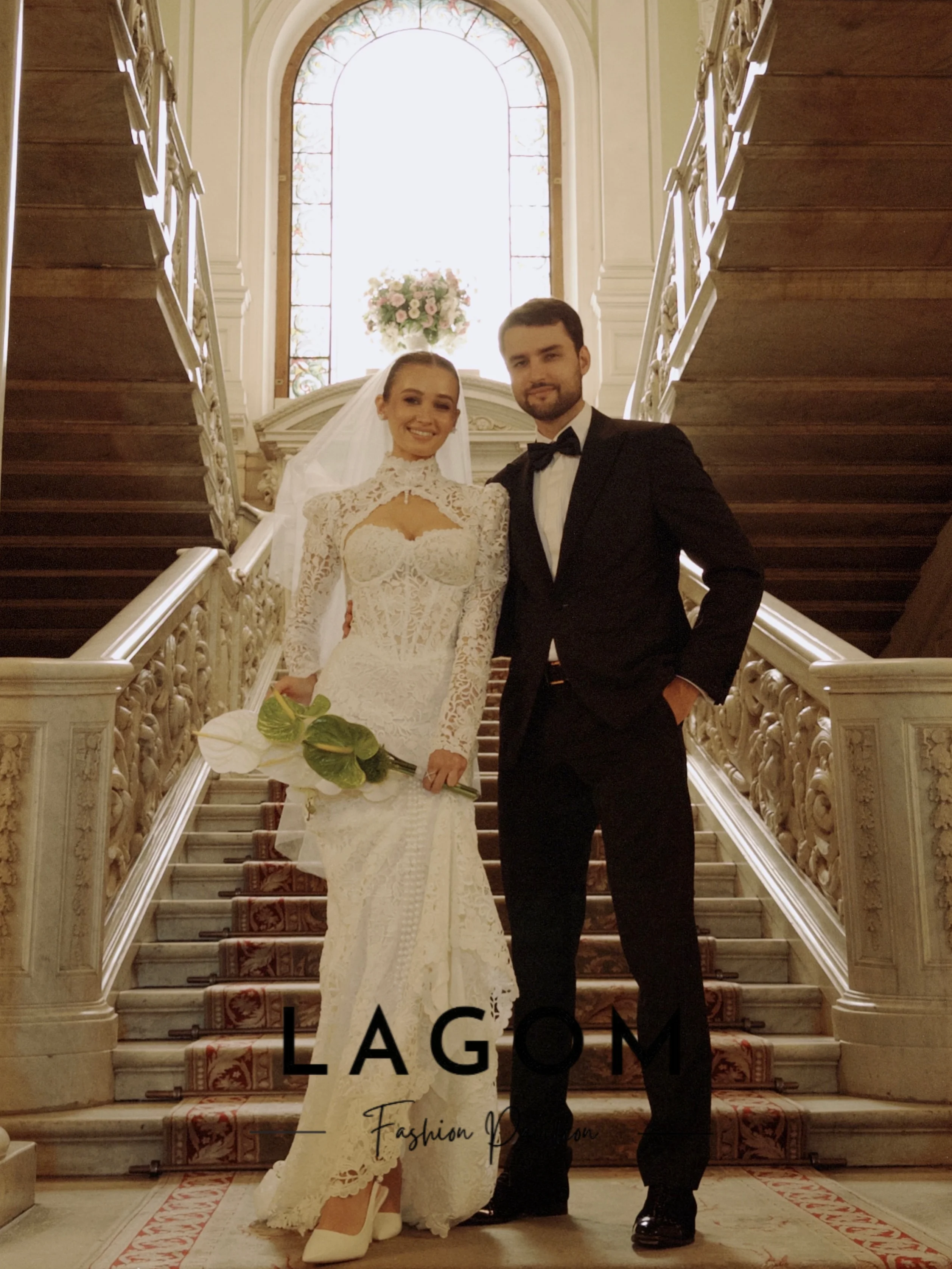 Lagom Elegant Sweetheart Lace Mermaid Wedding Dress Full Sleeve Bridal Gown With Jacket Vestido De Novia Floor-Len Customized