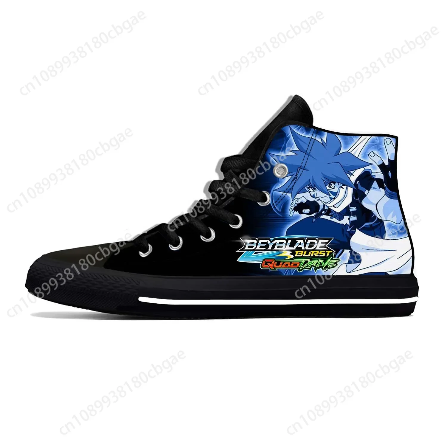 

Anime Beyblade Burst Lightweight Cloth 3D Print Funny Cool Fashion High Top Canvas Shoes Mens Womens Casual Breathable Sneakers