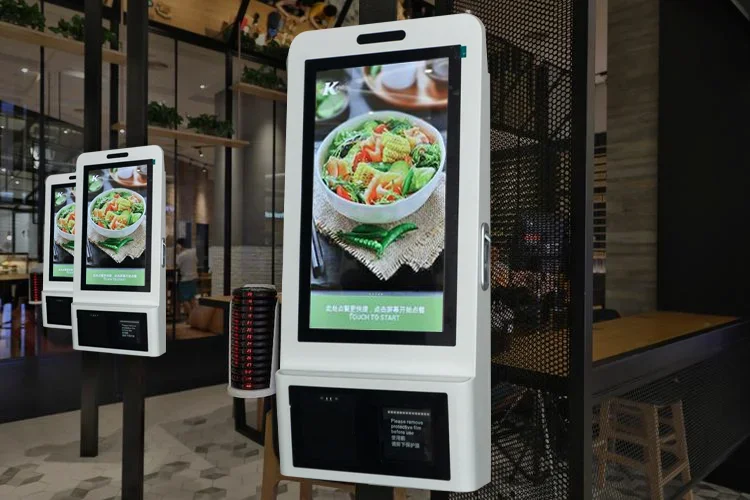 21.5-Inch interactive self-service payment kiosk Automatic touch screen kiosk Restaurant self-service ordering kiosk