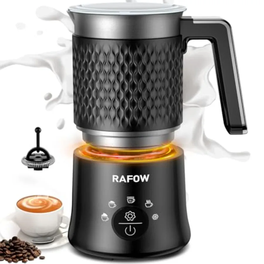 

5 In 1 Milk Frother Electric Milk Frother and Steamer 11.8oz Automatic Milk Steamer Hot and Cold Foam Maker Milk Warmer Dishwas
