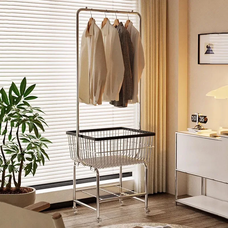 

Wheels Boutique Clothes Rack Metal Detachable Modern Bedroom Clothes Stand Shoe Nordic Burro Ropa Perchero Furniture Living Room