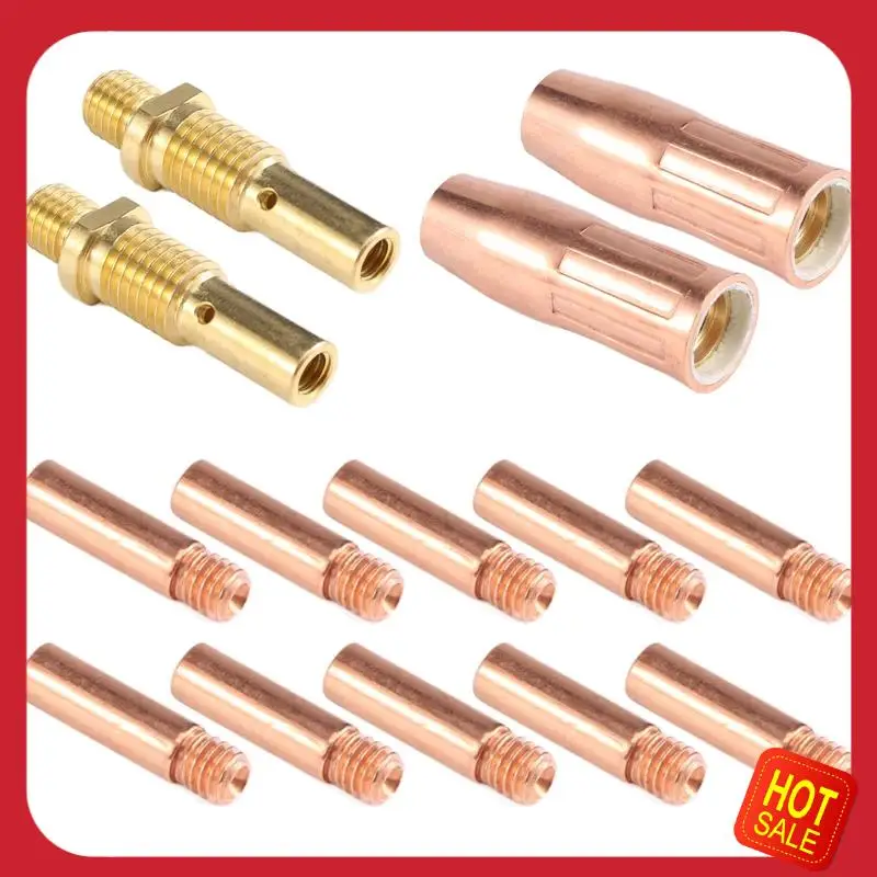 

A08I 14Pcs Mig Welding Torch Accessories Kit For Tweco Mini /1 & Lincoln Magnum 100L MIG Welder Nozzle Tip Kit