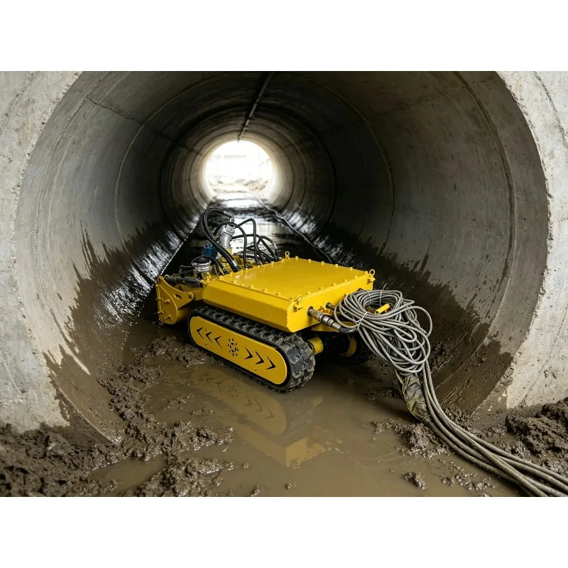 Amphibious Dredge Robot Anti Corrosion Underwater Dredging Robot Robotic Dredge for Complex Water Working Condition