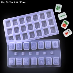 Per una vita migliore 1PC trasparente fai da te morbido Silicone torta Mahjong stampo facile sformatura e pulizia accessori per utensili da cucina