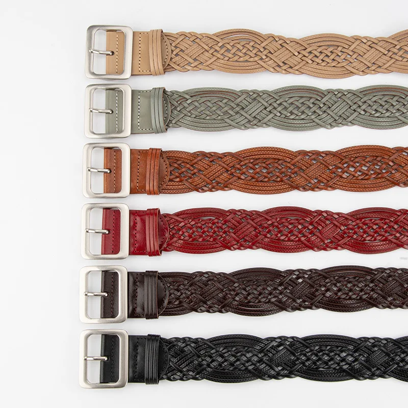 女性のヴィンテージニットコルセット女性カマーバンドコートウエストバンドドレス宣言ワイドベルト J1410