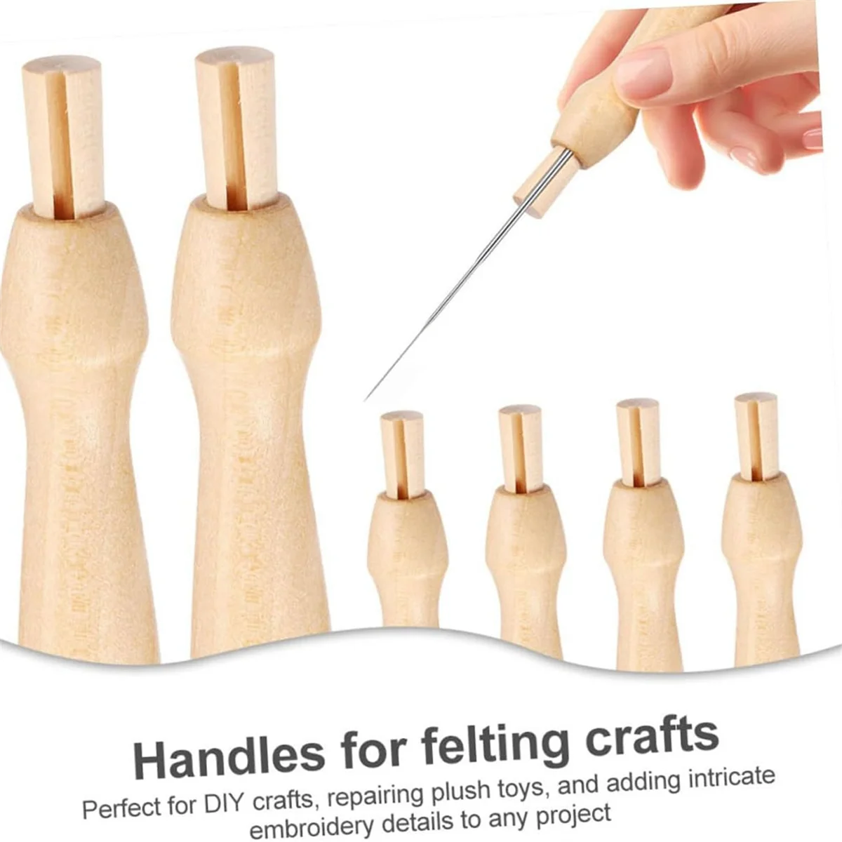 

Сейчас в тренде, 16 шт., инструмент Poking Fun, иглы для валяния, ручки для валяния, игла для валяния, набор ручек для валяния, дырокол, деревянный компонент