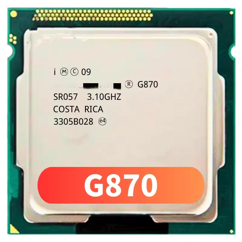 Procesador CPU Pentium G870, 3,10 GHz, 3M, doble núcleo, 1155, envío rápido