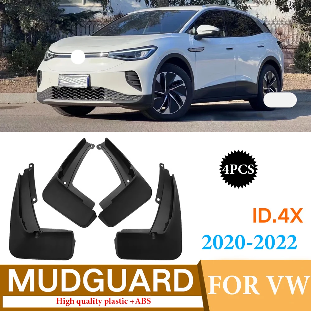 

Left+Right Car Accessories Mud Flaps For Volkswagen ID.4 X CROZZ VW ID4 ID 4 Splash Guards Fender MudFlaps Front Rear Mudguards