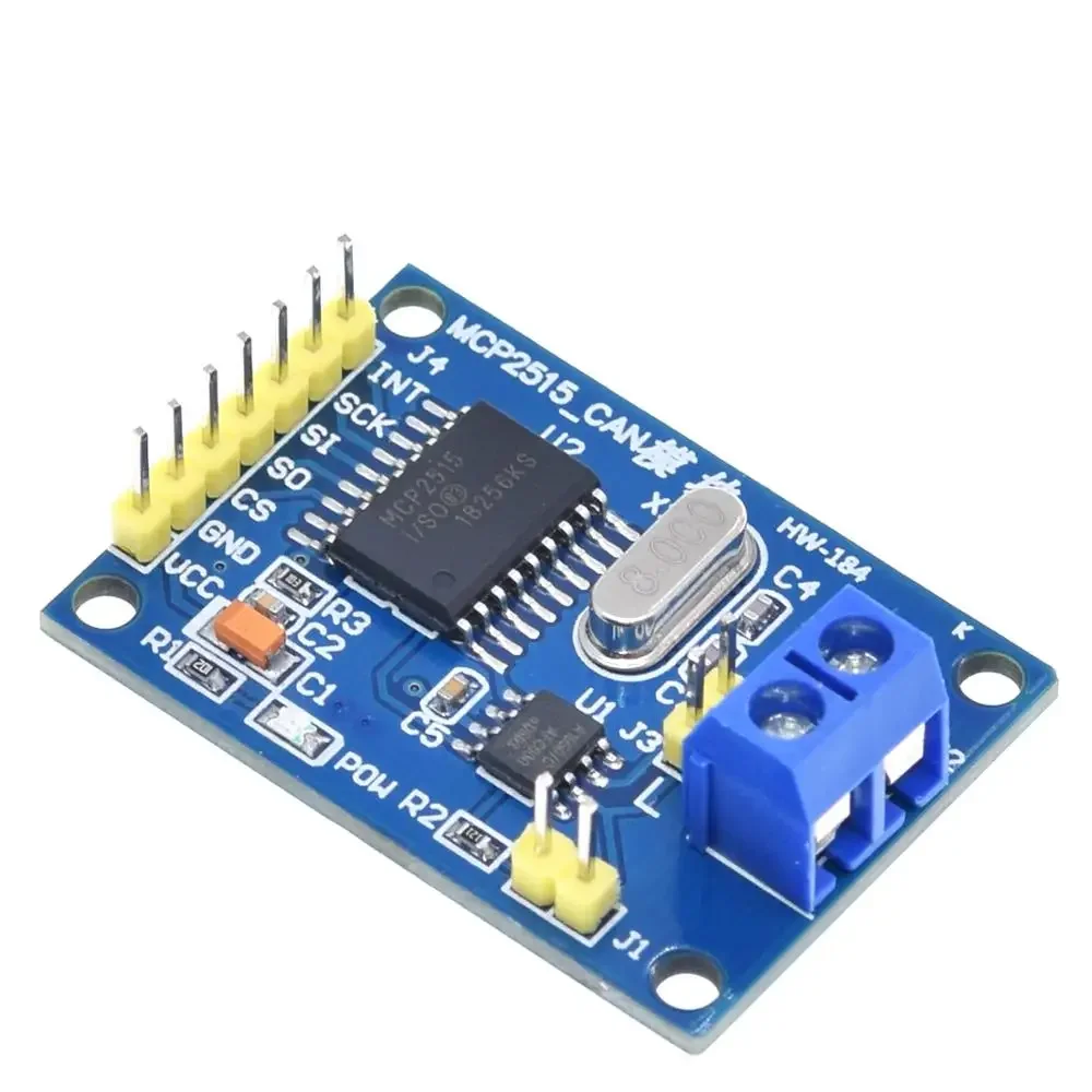 1/2PCS MCP2515 CAN Bus Driver Modulo Scheda TJA1050 Ricevitore SPI Per 51 ARM Modulo di Interfaccia Controller Per Arduino Kit FAI DA TE