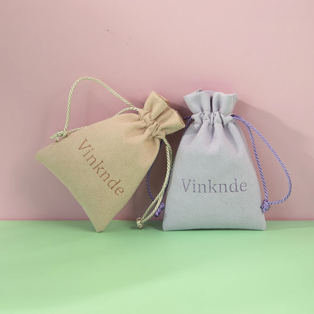 شعار مخصص فاخر ستوكات المخملية مجوهرات الحقائب الفانيلا للتغليف قلادة مستحضرات التجميل القرط قلادة عصابة الرباط حقيبة #3