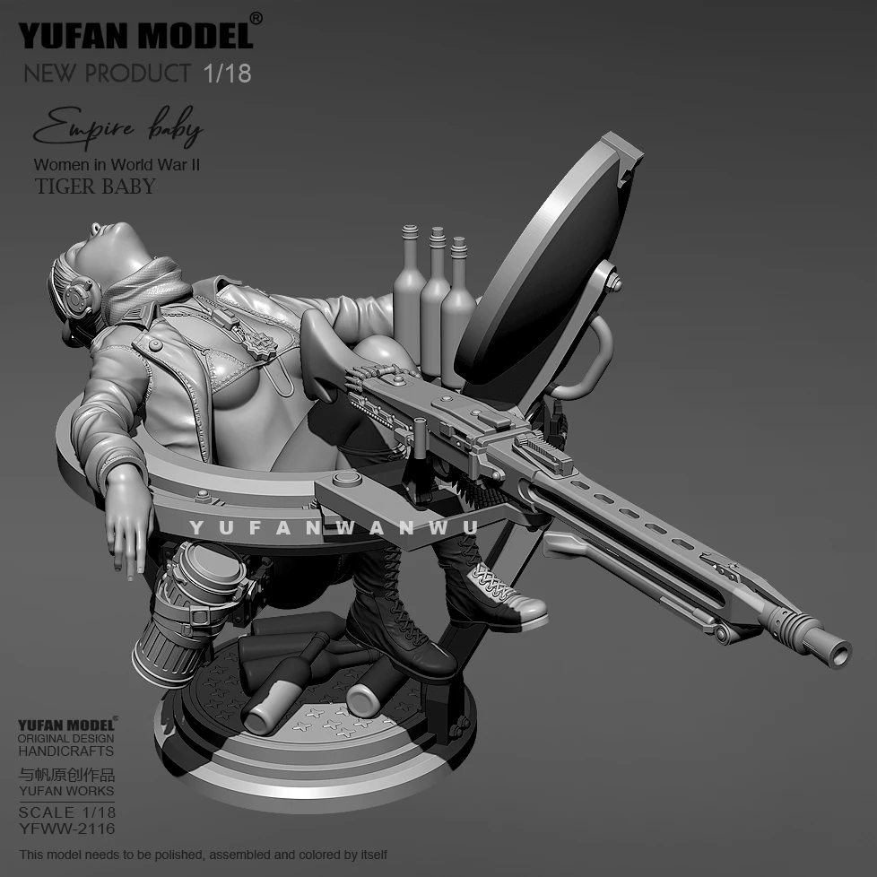 1/18 Resin model kits figure DIY model self-assembled YFWW-2116