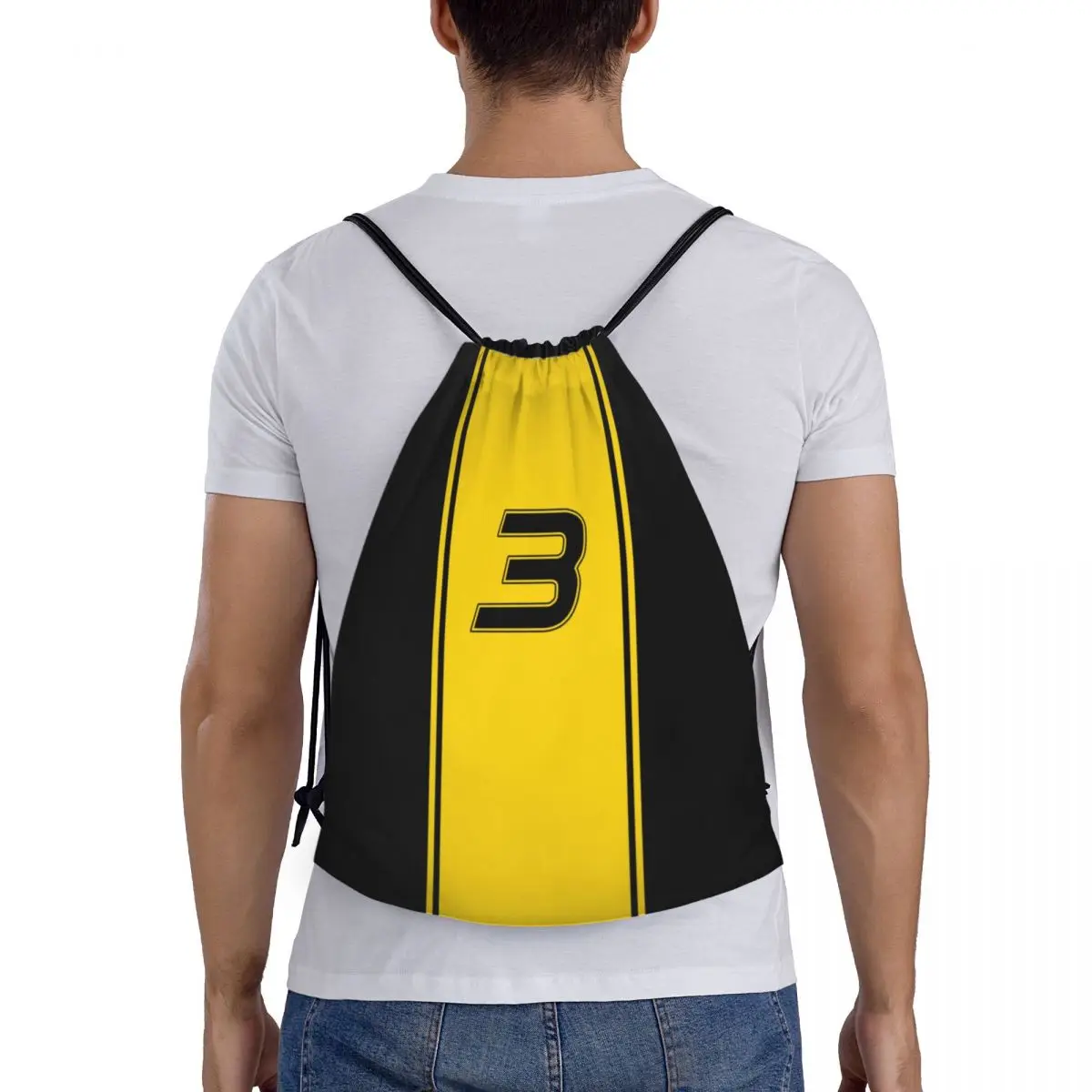 Ricciardo-Sac à dos de course de moto pour hommes et femmes, sac de sport de gym, sac à provisions portable, proximité Wstring, RIC 3