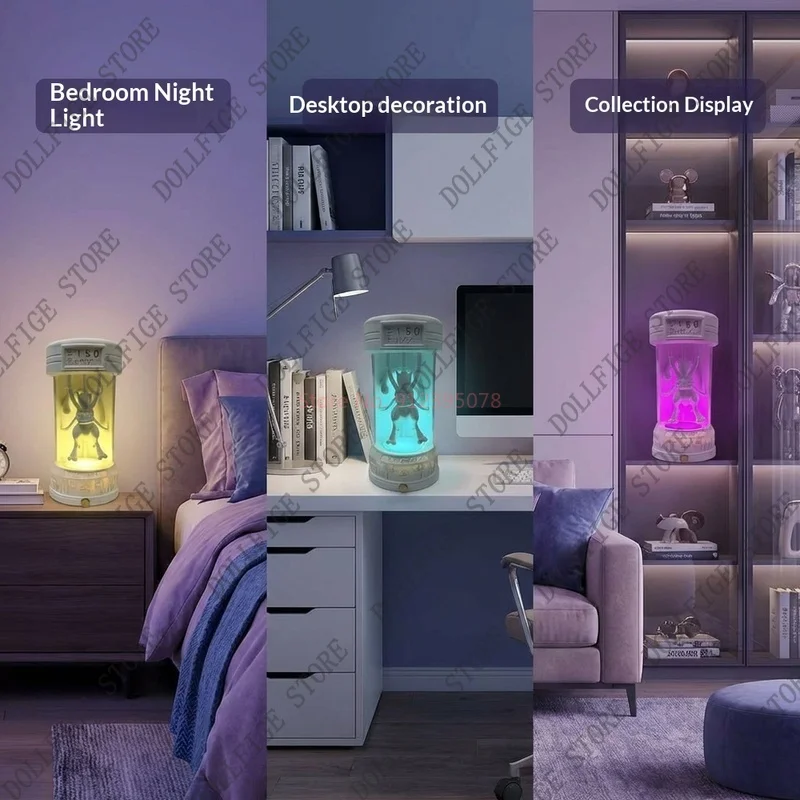 Pokemon Mewtwo Sleep Capsule Ambient Night Light Anime Figure Multi Color Optional Usb Powered Desktop Decor For Anime Collector - view 6