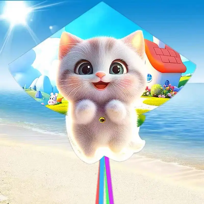 Cachorros voladores para niños, juguetes profesionales, varillas para jugar al aire libre, playa, pipas, animales, nailon, viento, mini pipas, fábrica crom