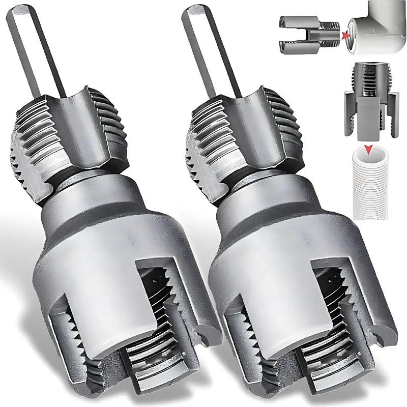 

PPR/PVC Water Pipe Threader 4points/6points Tapping Tool Internal Thread External Thread Integrated Die Water Pipe Wire Opener