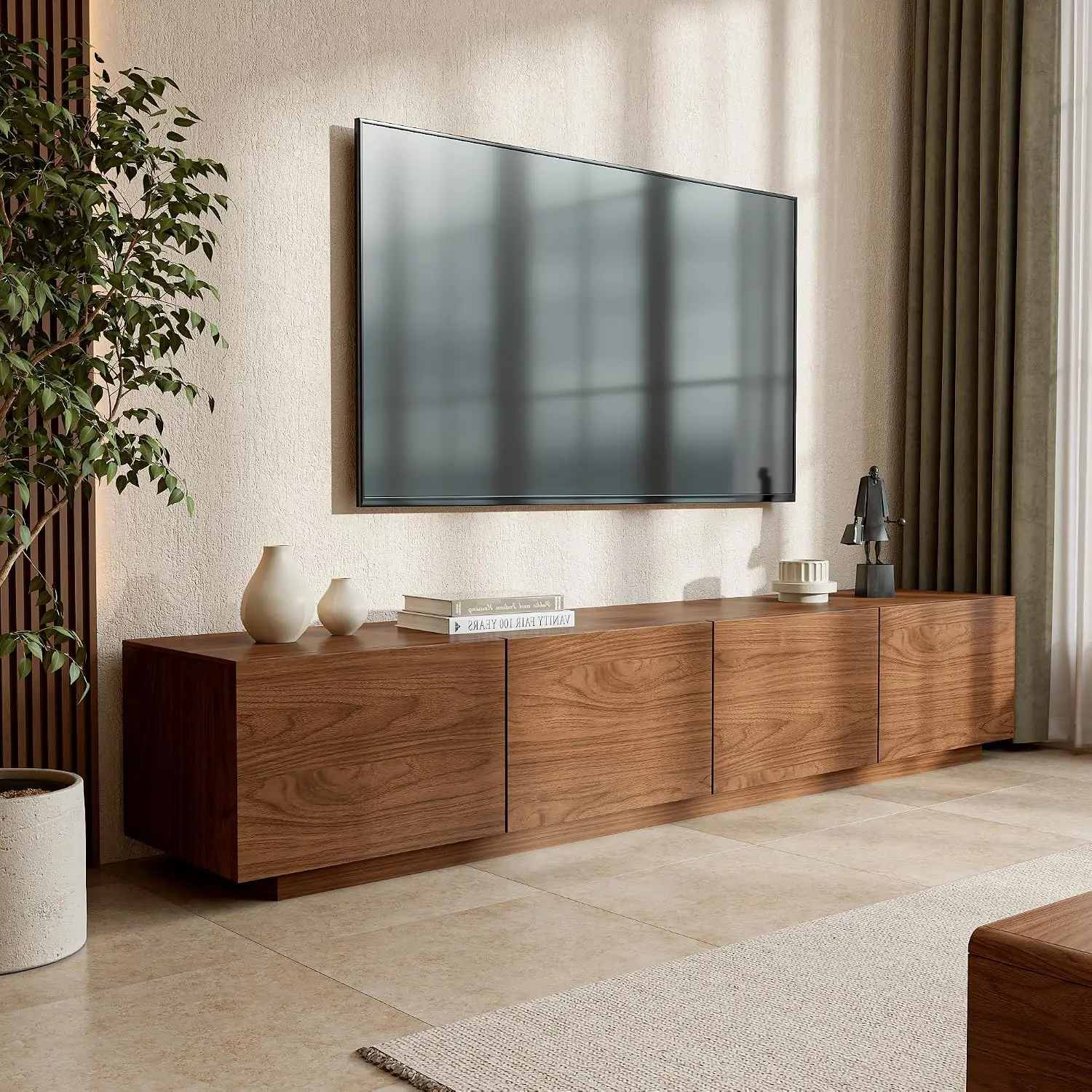 Walnut TV Stand for 110