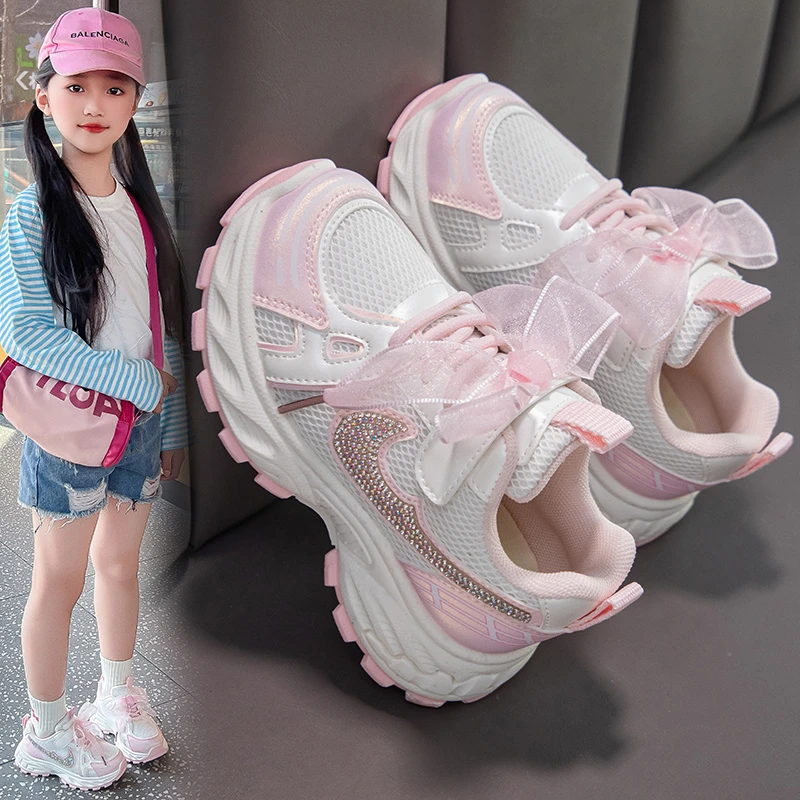 

Детские кроссовки: модные белые нескользящие повседневные кроссовки для мальчиков и девочек, дышащие, на липучках, для малышей, для улицы