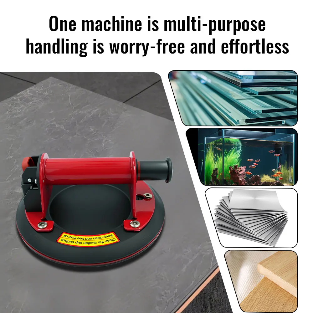 

1PCS Vacuum Suction Cup 250kg Loading Capacity Heavy with Stainless steel metal handle for Tile Adsorption Granite Glass Lifting