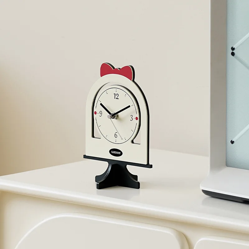 

Acrylic Tabletop Clock Vintage Design Home Decor Living Room Entryway TV Cabinet Retro Ornament Desk Display Decorative Piece