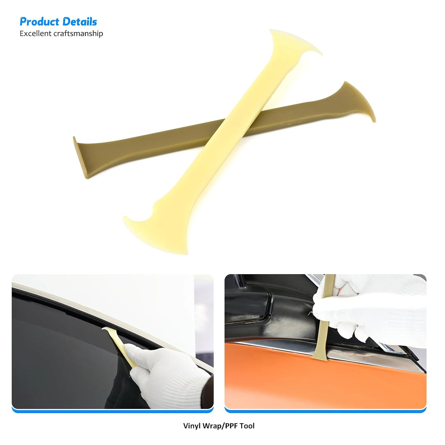 EHDIS Car Wrap Vinyl Squeegee Curves Slot Carbon Fiber Film Installing Edge Corner Micro Stick Magnetic Tools Scraper Kit view 5